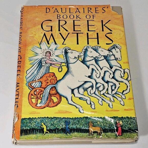 Edgar Parin d'Aulaire Ingri d'Aulaire D'Aulaires Book of Greek Myths Hardcover - Picture 1 of 9